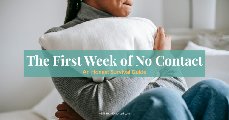 The first week of no contact: a woman alone in soft morning light getting through the hardest days