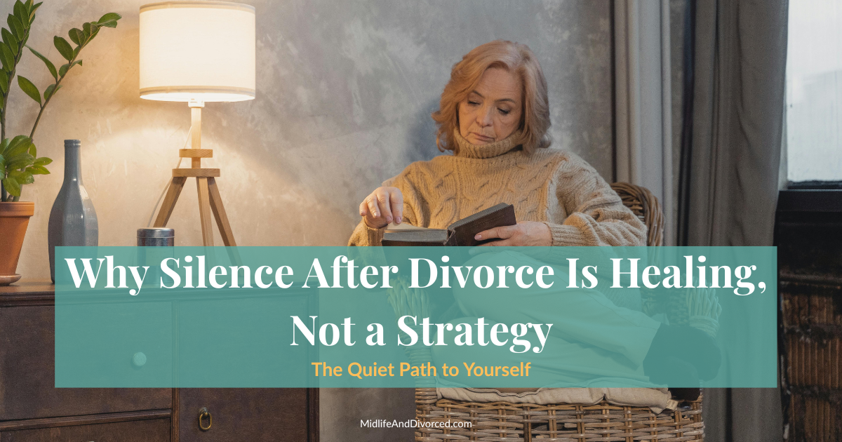 Silence after divorce: a woman alone in soft light during her quiet healing